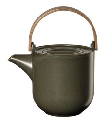ASA Selection Coppa Teekanne mit Holzgriff Nori L 17 cm B 12,6 cm H 14,5 cm 