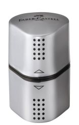 Faber-Castell Dreifachspitzdose Grip 2001 silber 
