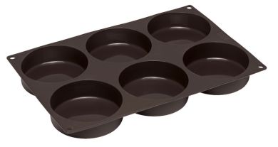 Lurch Flexiform Burger Bun 28,5x19 cm 6-Fach Braun 