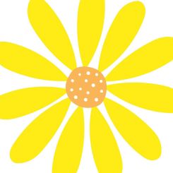 Paperproducts Servietten 33x33 cm Happy Flower Sun 