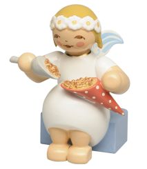 Wendt & Kühn Margeritenengel sitzend mit gebrannten Mandeln 