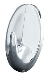 Hansi Klebehaken Oval klein chromfarben 4 Stk. 31x20 mm 