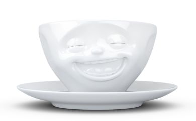 Fiftyeight Products Kaffeetasse lachend weiß 