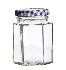 Kilner Einmachglas 6-eckig mit Drehverschluss Glas 110 ml 