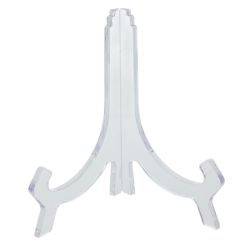 Metaltex Tellerständer klein 10 cm Acryl Transparent 