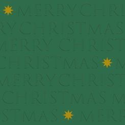 Paperproducts Design Servietten 33x33 cm Christmas Letters green relief 