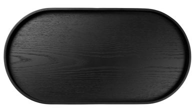 ASA Selection Holztablett Oval Schwarz Wood L 44 cm B 22,5 cm H 2,4 cm 
