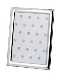 Hermann Bauer jun. Fotorahmen glatt mit Holzrücken 13x18 cm versilbert 