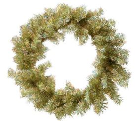 Gift Company Tinsel Kranz D60cm champagne 