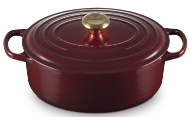 Le Creuset Bräter Oval Signature 29 cm Garnet 
