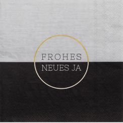 Räder Serviette 33x33cm Frohes neues Jahr 