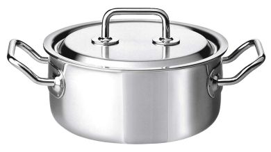 Spring Brigade Premium Bratentopf nieder mit Deckel 20 cm 