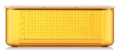 Bodum Brotkasten klein mit Bambusdeckel Bistro Lemon translucent 