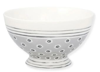 Greengate Suppenschale Malia grey 