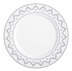 Kahla Kreuzstich Speiseteller 27 cm Hygge grau 