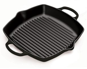 Le Creuset Grillpfanne Quadratisch Hoch Signature Schwarz 30 cm 
