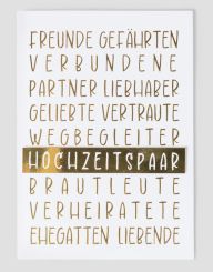 Räder Hochzeitspaar Karte 