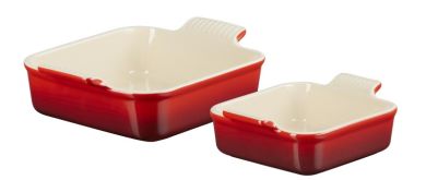 Le Creuset Auflaufformen 2er Set Tradition 13/20 cm Kirschrot 