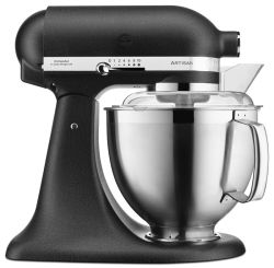 KitchenAid Artisan Küchenmaschine Gusseisen schwarz 4,8 L 5KSM185PSEBK 