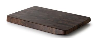 Continenta Schneidebrett 38x25x3 cm Walnuss Stirnholz 