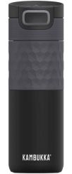 Kambukka Trinkbecher 500 ml Etna Grip Black Steel Edelstahl 