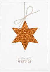 Räder Glitzeranhänger Karte besinnliche Feiertage 