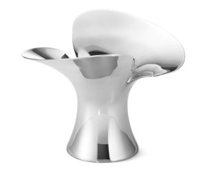 Georg Jensen Kerzenhalter 2-er Set Bloom Edelstahl 