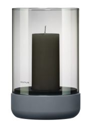 Blomus Windlicht M H 20 cm Calma Steel Gray/Smoke 