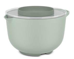 Mepal Rührschüssel Chef It 3000 ml mit Spritzschutzdeckel Nordic Sage 