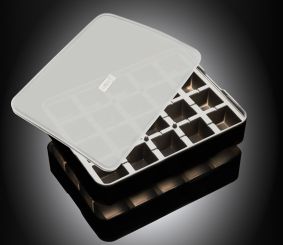 Lurch Ice Former Würfel 3x3 cm Schwarz Transparent 