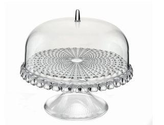 Guzzini Tortenständer 30 cm mit Haube Tiffany transparent 