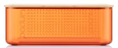 Bodum Brotkasten klein mit Bambusdeckel Bistro Flame translucent 
