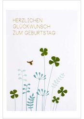 Räder Glücksklee Karte Herzlichen Glückwunsch zum Geburtstag 