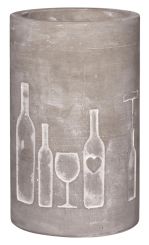 Räder P.e.t. Vino Beton Weinkühler Flasche + Glas ca. 21 cm hoch 