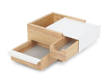 Umbra Mini Stowit Schmuckkästchen natur/weiß 