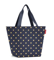Reisenthel shopper M Metallic Dots Blue 