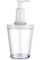 Koziol Seifenspender 250ml Flow recycled white 