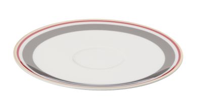 Dibbern Capri Untertasse 0,20 L / 0,25 L Anthrazit / Rot 