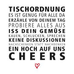 Paperproducts Design Servietten 33x33 cm Tischordnung 