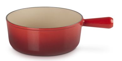 Le Creuset Caquelon 24 cm Kirschrot Gusseisen 