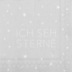 Räder Cocktailserviette 25x25cm Ich seh Sterne 