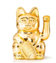 Donkey Winkekatze Lucky Cat Shiny Gold 