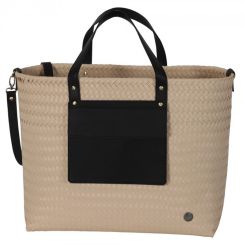 Handed By Shopper Percy sand L Außentasche und Griffe black 