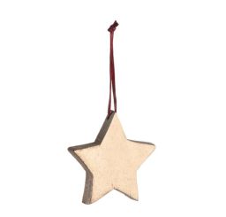 Leonardo Rosso Mangoholzhänger 6 cm Stern 