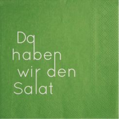 Räder Dining Serviette 33x33 cm Da haben wir den Salat 