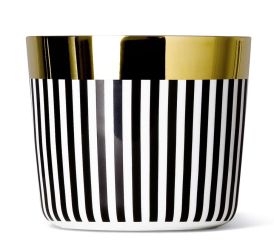 Sieger by Fürstenberg Temptation Sip of Gold Becher ohne Henkel Ca`d`Oro vertical stripes 