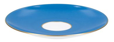 KPM Berlin Urbino Kaffee/Tee-Untertasse Halbhoch Blau 