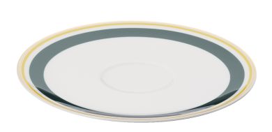 Dibbern Capri Untertasse 0,2L / 0,25 L Dunkelgrün / Gelb 