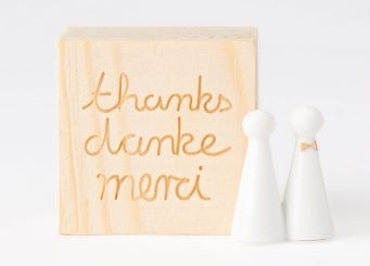 Räder Glückskästchen thanks,danke, merci (Paar) 