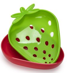 Joie msc Erdbeer-Sieb und -Schale rot/grün 